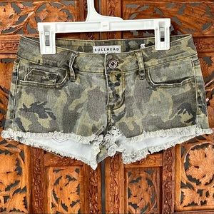 Bullhead Denim Camouflage Shorts